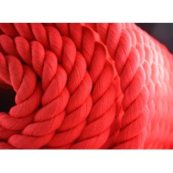 corde de coton rouge 40mm