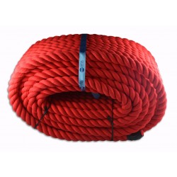 Corde de coton rouge 30mm