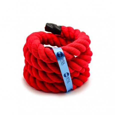 Corde de coton rouge 30mm