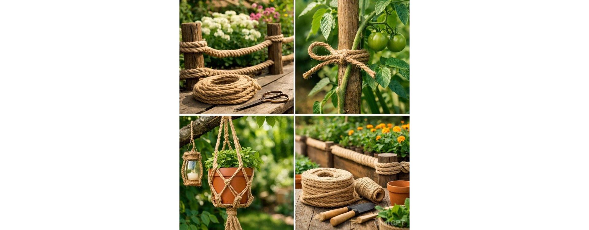 Corde de jute pour le jardin